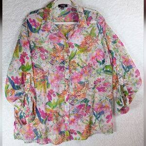 22-Rafaella‎ Multicolor Floral Blouse